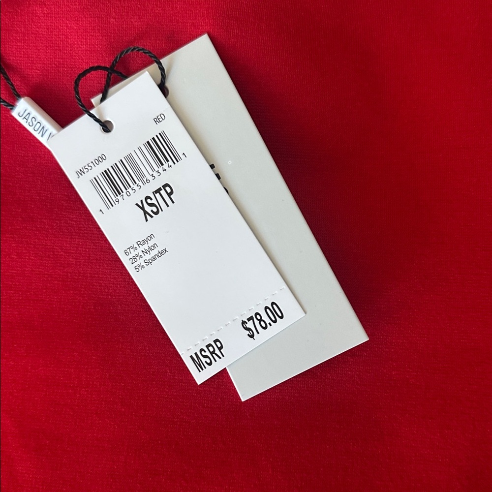 Jason Wu Vibrant Red Top - Picture 4 of 5